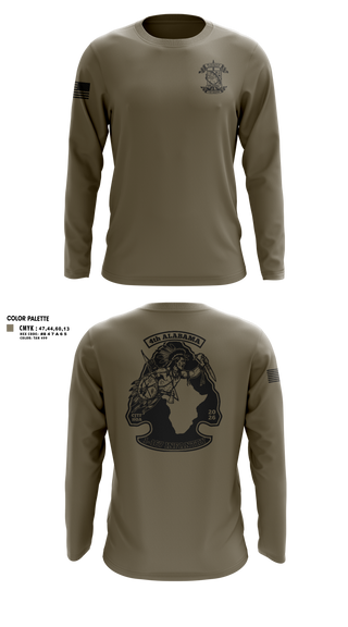 Long Sleeve Performance Shirt, Bco 1-167IN, Army, Teamtime, Team time, sublimation, custom sports apparel, team uniforms, spirit wear, spiritwear, sports uniforms, custom shirts, team store, custom team store, fundraiser sports, apparel fundraiser
