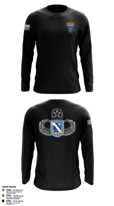 1-143rd airborne infantry regiment 54529572 Long Sleeve Performance Shirt 103