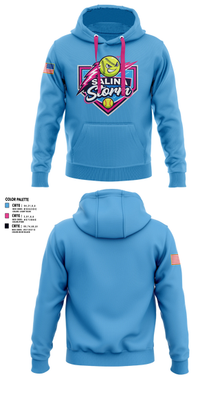 Hoodie, Salina Storm, Softball, Teamtime, Team time, sublimation, custom sports apparel, team uniforms, spirit wear, spiritwear, sports uniforms, custom shirts, team store, custom team store, fundraiser sports, apparel fundraiser