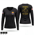 82 SFS 16463019 Women's Long Sleeve V-neck Shirt - 1