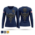 NFD EMS SOP Women's Long Sleeve V-neck Shirt - 1