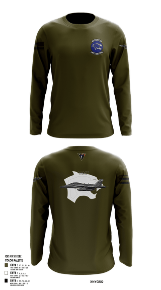 Long Sleeve Performance Shirt, VAQ-139 Cougars, Navy, Teamtime, Team time, sublimation, custom sports apparel, team uniforms, spirit wear, spiritwear, sports uniforms, custom shirts, team store, custom team store, fundraiser sports, apparel fundraiser