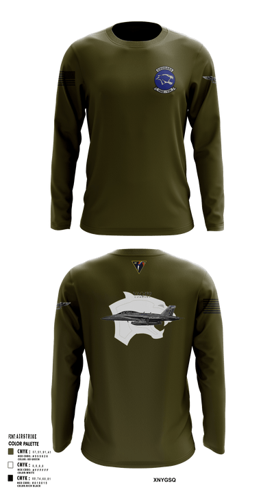 VAQ-139 Cougars 17202131 Long Sleeve Performance Shirt - 1