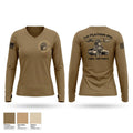 Echo Company 2-104th GSAB Women's Long Sleeve V-neck Shirt - 1
