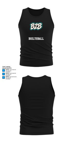 Tank Top, Built2Ball, Women's Basketball, Teamtime, Team time, sublimation, custom sports apparel, team uniforms, spirit wear, spiritwear, sports uniforms, custom shirts, team store, custom team store, fundraiser sports, apparel fundraiser