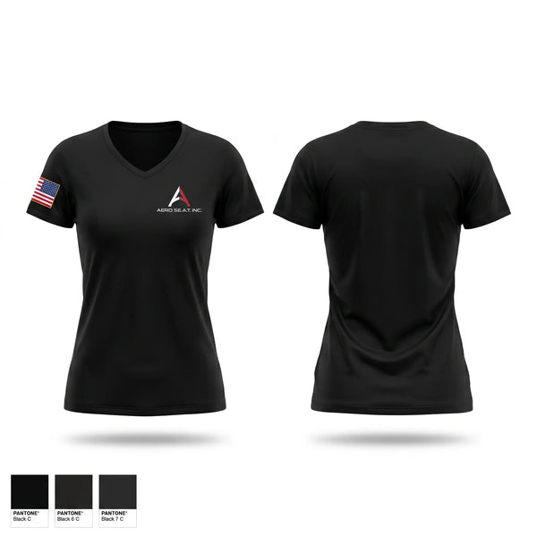 Womens Short Sleeve Vneck Shirt, Aero seat, Fire Department, Teamtime, Team time, sublimation, custom sports apparel, team uniforms, spirit wear, spiritwear, sports uniforms, custom shirts, team store, custom team store, fundraiser sports, apparel fundraiser