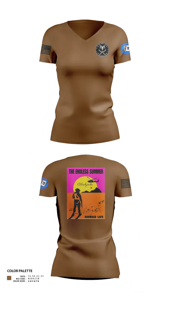Womens Short Sleeve Vneck Shirt, A co 2-4GSAB, Army, Teamtime, Team time, sublimation, custom sports apparel, team uniforms, spirit wear, spiritwear, sports uniforms, custom shirts, team store, custom team store, fundraiser sports, apparel fundraiser