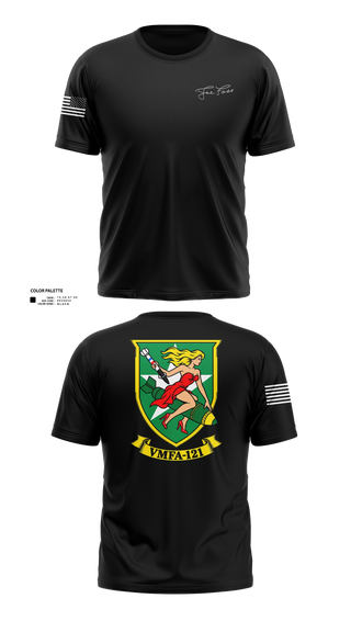 Old School Cotton Feel Shirt, Vmmfa-121, Marines, Teamtime, Team time, sublimation, custom sports apparel, team uniforms, spirit wear, spiritwear, sports uniforms, custom shirts, team store, custom team store, fundraiser sports, apparel fundraiser