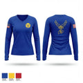 Samuel Clemens Tx-82 AFJROTC 43532927 Women's Long Sleeve V-neck Shirt - 1
