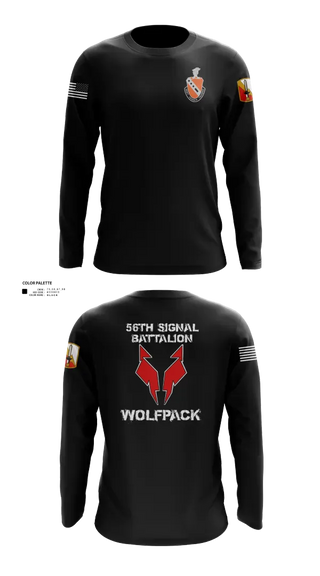 Long Sleeve Performance Shirt, 56th Signal Battalion, Army, Teamtime, Team time, sublimation, custom sports apparel, team uniforms, spirit wear, spiritwear, sports uniforms, custom shirts, team store, custom team store, fundraiser sports, apparel fundraiser