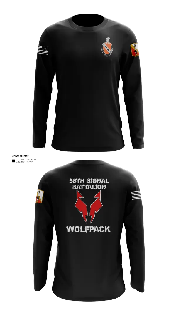 Long Sleeve Performance Shirt, 56th Signal Battalion, Army, Teamtime, Team time, sublimation, custom sports apparel, team uniforms, spirit wear, spiritwear, sports uniforms, custom shirts, team store, custom team store, fundraiser sports, apparel fundraiser