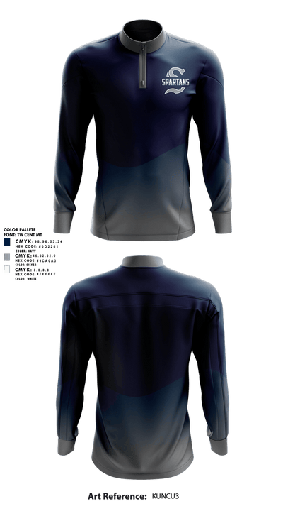 Springfield Township Track & Field 62319055 Quarter Zip Jacket - 2