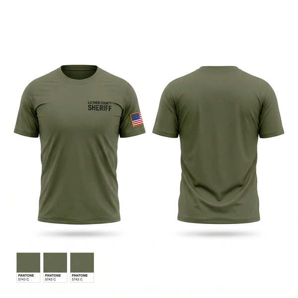 Short Sleeve Performance Shirt, Latimer County Sheriff, Police, Teamtime, Team time, sublimation, custom sports apparel, team uniforms, spirit wear, spiritwear, sports uniforms, custom shirts, team store, custom team store, fundraiser sports, apparel fundraiser