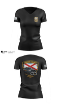 Lowndes County Sheriff’s 51636922 Women's Short Sleeve V-neck Shirt - 1