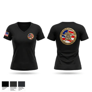 Womens Short Sleeve Vneck Shirt, Troup County Sheriff’s Office, Police, Teamtime, Team time, sublimation, custom sports apparel, team uniforms, spirit wear, spiritwear, sports uniforms, custom shirts, team store, custom team store, fundraiser sports, apparel fundraiser
