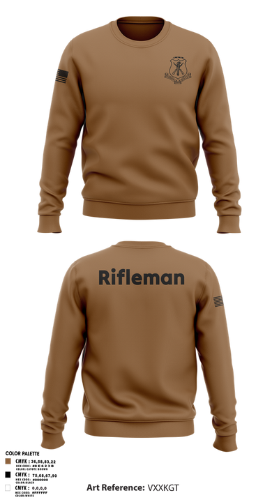 Pershing Rifles 79066987 Crew Neck Sweatshirt - 1