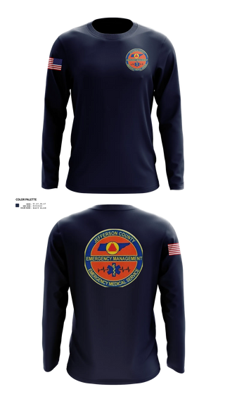 Long Sleeve Performance Shirt, JEFFERSON COUNTY EMS, EMS/EMT, Teamtime, Team time, sublimation, custom sports apparel, team uniforms, spirit wear, spiritwear, sports uniforms, custom shirts, team store, custom team store, fundraiser sports, apparel fundraiser