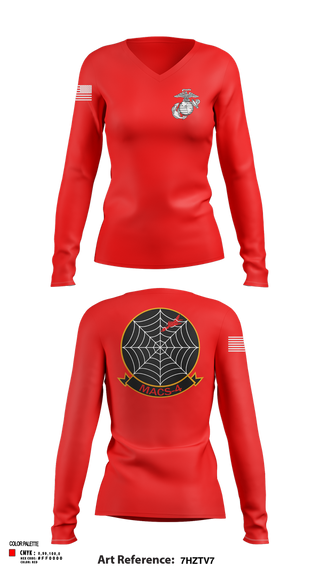 Womens Long Sleeve Vneck Shirt, MACS4, , Teamtime, Team time, sublimation, custom sports apparel, team uniforms, spirit wear, spiritwear, sports uniforms, custom shirts, team store, custom team store, fundraiser sports, apparel fundraiser