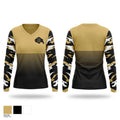 Buffalo Bison Women's Long Sleeve V-neck Shirt - 1