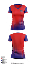 SBA Eagles Tennis 44818213 Women's Short Sleeve V-neck Shirt - 1
