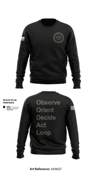 Crew Neck Sweatshirt, OODA LOOP, Police, Teamtime, Team time, sublimation, custom sports apparel, team uniforms, spirit wear, spiritwear, sports uniforms, custom shirts, team store, custom team store, fundraiser sports, apparel fundraiser