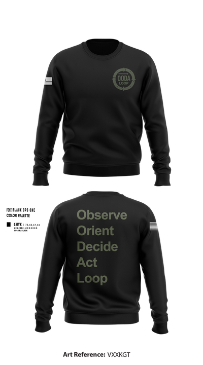 OODA LOOP Crew Neck Sweatshirt - 1