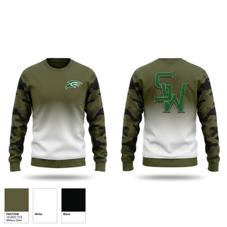 Crew Neck Sweatshirt, South Walton Hawks, Baseball, Teamtime, Team time, sublimation, custom sports apparel, team uniforms, spirit wear, spiritwear, sports uniforms, custom shirts, team store, custom team store, fundraiser sports, apparel fundraiser