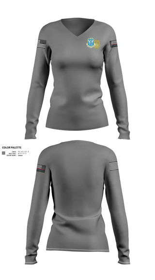 Womens Long Sleeve Vneck Shirt, OSI, , Teamtime, Team time, sublimation, custom sports apparel, team uniforms, spirit wear, spiritwear, sports uniforms, custom shirts, team store, custom team store, fundraiser sports, apparel fundraiser