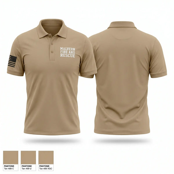 Short Sleeve Performance Polo, Malvern fire and rescue, Fire Department, Teamtime, Team time, sublimation, custom sports apparel, team uniforms, spirit wear, spiritwear, sports uniforms, custom shirts, team store, custom team store, fundraiser sports, apparel fundraiser