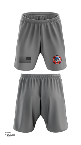 Athletic Shorts With Pockets, Station 19, Fire Department, Teamtime, Team time, sublimation, custom sports apparel, team uniforms, spirit wear, spiritwear, sports uniforms, custom shirts, team store, custom team store, fundraiser sports, apparel fundraiser