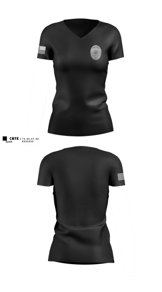 Womens Short Sleeve Vneck Shirt, Police High Risk Unit, Police, Teamtime, Team time, sublimation, custom sports apparel, team uniforms, spirit wear, spiritwear, sports uniforms, custom shirts, team store, custom team store, fundraiser sports, apparel fundraiser