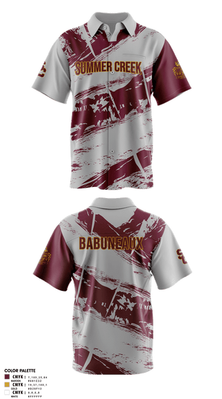 Short Sleeve Bowling Jersey, Summer Creek High School Bowling, Bowling, Teamtime, Team time, sublimation, custom sports apparel, team uniforms, spirit wear, spiritwear, sports uniforms, custom shirts, team store, custom team store, fundraiser sports, apparel fundraiser