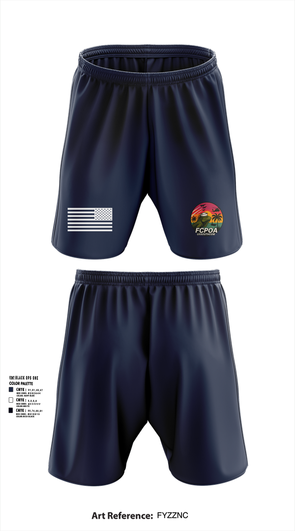 Athletic Shorts With Pockets, USSOUTHCOM FCPOA, , Teamtime, Team time, sublimation, custom sports apparel, team uniforms, spirit wear, spiritwear, sports uniforms, custom shirts, team store, custom team store, fundraiser sports, apparel fundraiser