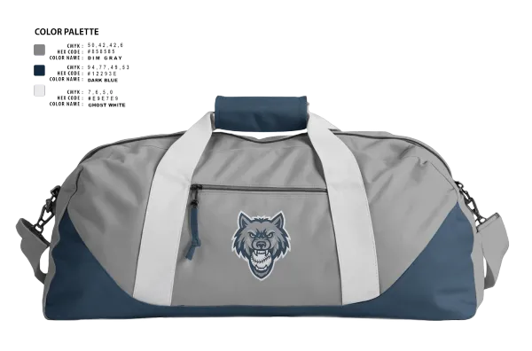 Duffle Bag, Eagle River Wolves, Baseball, Teamtime, Team time, sublimation, custom sports apparel, team uniforms, spirit wear, spiritwear, sports uniforms, custom shirts, team store, custom team store, fundraiser sports, apparel fundraiser