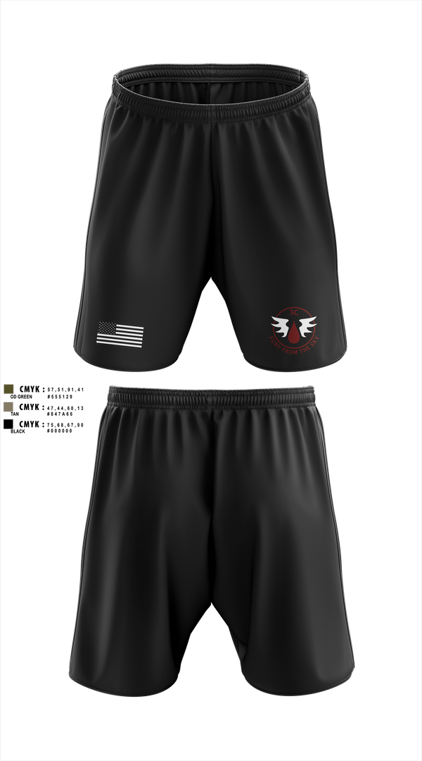 Athletic Shorts With Pockets, CCo, 1-508PIR (OG), Army, Teamtime, Team time, sublimation, custom sports apparel, team uniforms, spirit wear, spiritwear, sports uniforms, custom shirts, team store, custom team store, fundraiser sports, apparel fundraiser