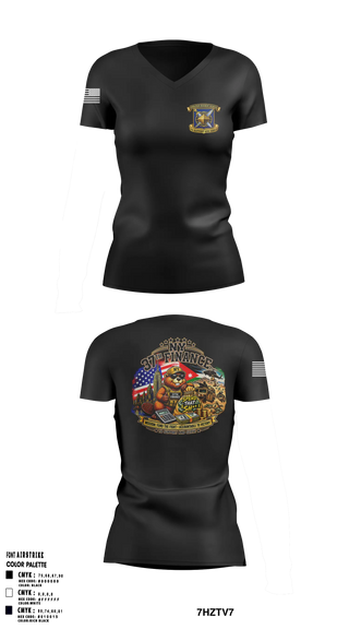 Womens Short Sleeve Vneck Shirt, 37TH, National Guard, Teamtime, Team time, sublimation, custom sports apparel, team uniforms, spirit wear, spiritwear, sports uniforms, custom shirts, team store, custom team store, fundraiser sports, apparel fundraiser