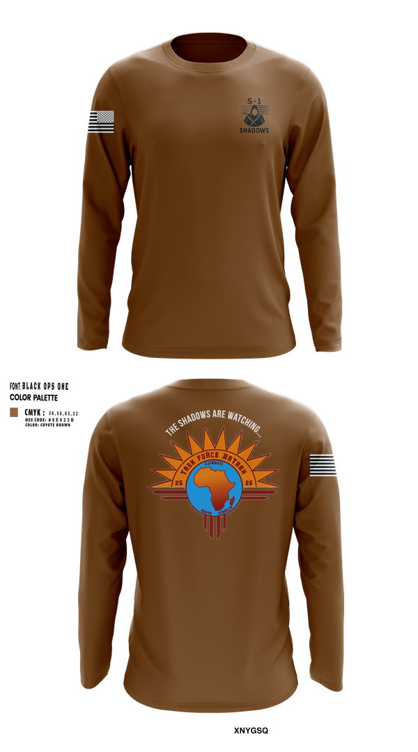 Long Sleeve Performance Shirt, TF BATAAN S1, Army, Teamtime, Team time, sublimation, custom sports apparel, team uniforms, spirit wear, spiritwear, sports uniforms, custom shirts, team store, custom team store, fundraiser sports, apparel fundraiser