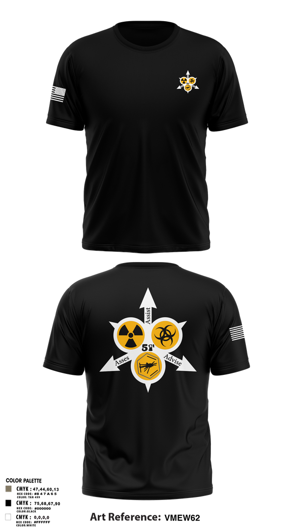 Old School Cotton Feel Shirt, 51st WMD-CST, , Teamtime, Team time, sublimation, custom sports apparel, team uniforms, spirit wear, spiritwear, sports uniforms, custom shirts, team store, custom team store, fundraiser sports, apparel fundraiser