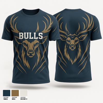 BULLS 1630364 Old School Cotton Feel Shirt - 2
