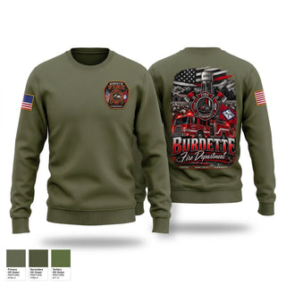 Crew Neck Sweatshirt, Burdette Fire Department, Fire Department, Teamtime, Team time, sublimation, custom sports apparel, team uniforms, spirit wear, spiritwear, sports uniforms, custom shirts, team store, custom team store, fundraiser sports, apparel fundraiser