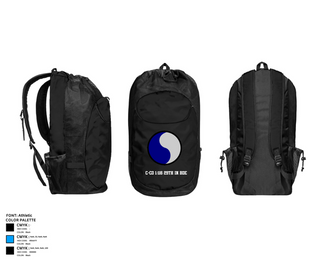 Gear Bag, C-Co 1/116 29th IN BDE, , Teamtime, Team time, sublimation, custom sports apparel, team uniforms, spirit wear, spiritwear, sports uniforms, custom shirts, team store, custom team store, fundraiser sports, apparel fundraiser