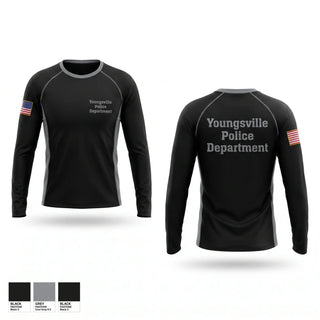 Long Sleeve Performance Shirt, Youngsville Police Department, Police, Teamtime, Team time, sublimation, custom sports apparel, team uniforms, spirit wear, spiritwear, sports uniforms, custom shirts, team store, custom team store, fundraiser sports, apparel fundraiser