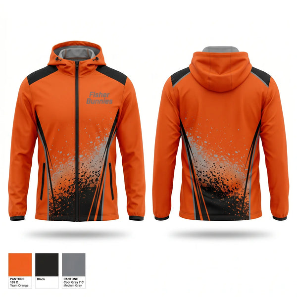 Windbreaker, Fisher Bunnies, Cross Country, Teamtime, Team time, sublimation, custom sports apparel, team uniforms, spirit wear, spiritwear, sports uniforms, custom shirts, team store, custom team store, fundraiser sports, apparel fundraiser