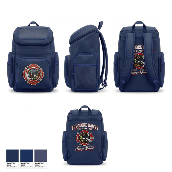 Gear Bag, Theodore-Dawes Fire Rescue, Fire Department, Teamtime, Team time, sublimation, custom sports apparel, team uniforms, spirit wear, spiritwear, sports uniforms, custom shirts, team store, custom team store, fundraiser sports, apparel fundraiser