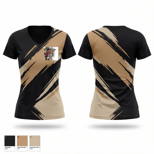 Womens Short Sleeve Vneck Shirt, Warrior Tactical, , Teamtime, Team time, sublimation, custom sports apparel, team uniforms, spirit wear, spiritwear, sports uniforms, custom shirts, team store, custom team store, fundraiser sports, apparel fundraiser