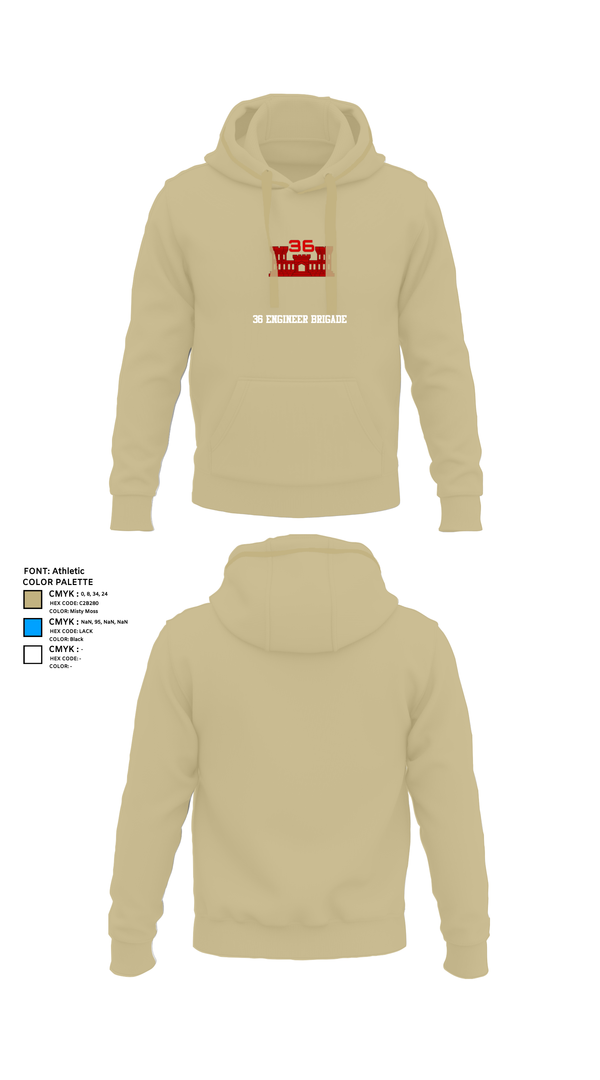 Hoodie, 36 Engineer Brigade, Army, Teamtime, Team time, sublimation, custom sports apparel, team uniforms, spirit wear, spiritwear, sports uniforms, custom shirts, team store, custom team store, fundraiser sports, apparel fundraiser