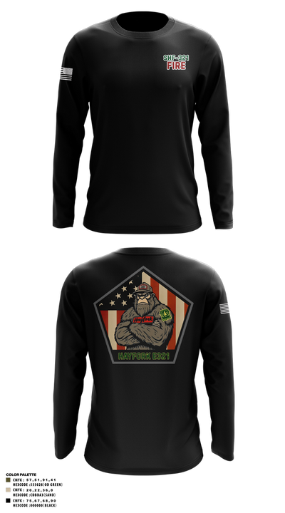 Hayfork Engine 321 44887937 Long Sleeve Performance Shirt 16