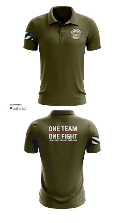 Universal Boxing Gym 90874123 Short Sleeve Performance Polo - 22