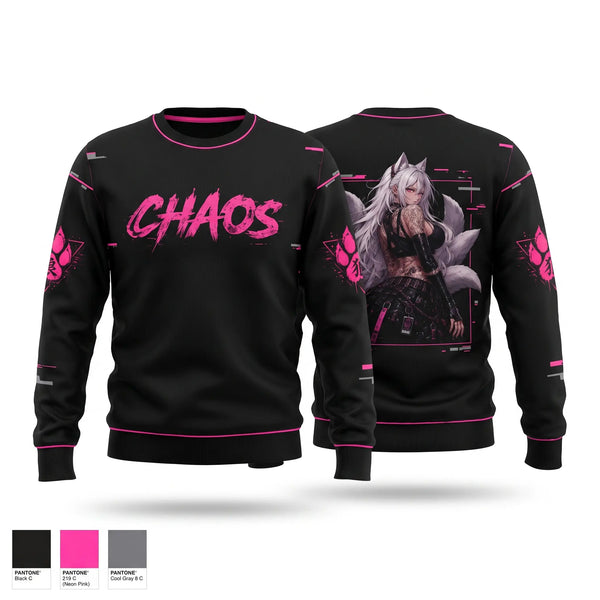 Crew Neck Sweatshirt, Chaos squad 02, E-Sports, Teamtime, Team time, sublimation, custom sports apparel, team uniforms, spirit wear, spiritwear, sports uniforms, custom shirts, team store, custom team store, fundraiser sports, apparel fundraiser