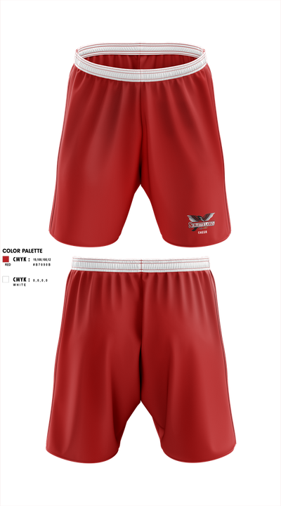 Sublette Middle School Cheer Athletic Shorts With Pockets - 1